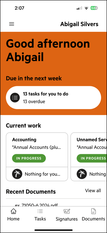 Karbon for Clients app