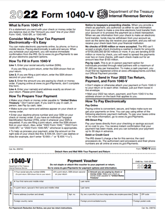What is IRS Form 1040-V?
