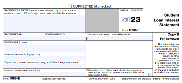 What Is IRS Form 1098 E form-1098-t-2024-2025